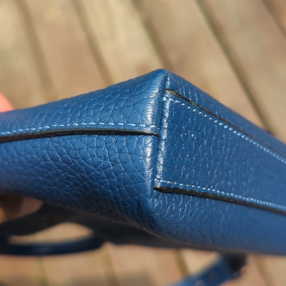 Never Used 1941 Rogue Brief Blue Leather Men's Bag. HTF!